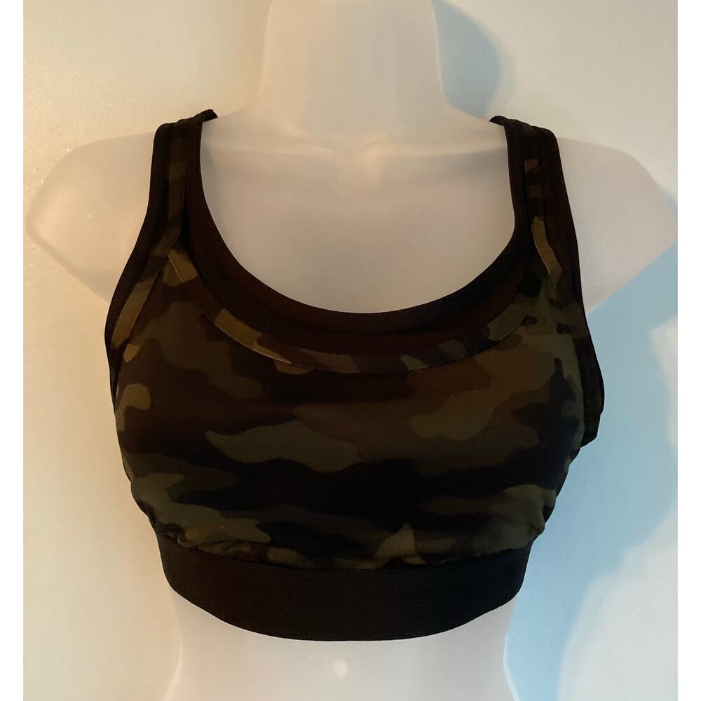 Victoria's Secret PINK Active Sports Bra Medium Camouflage NWOT